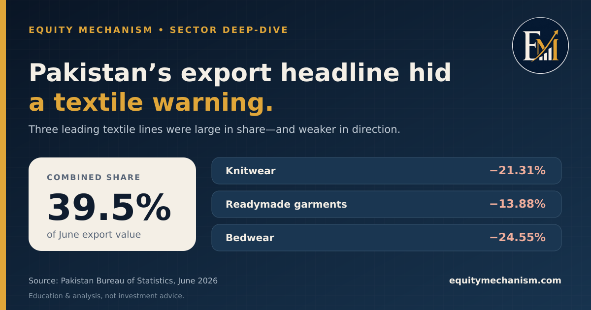 Pakistan’s Export Headline Hid a Textile Warning